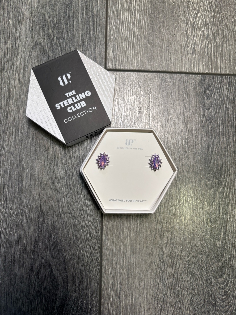 The Sterling Club Purple Chalcedony Sterling Silver Stud Earrings
